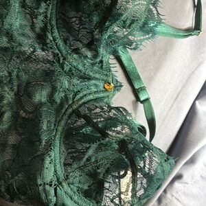 Elegant Teal Lace Bralette